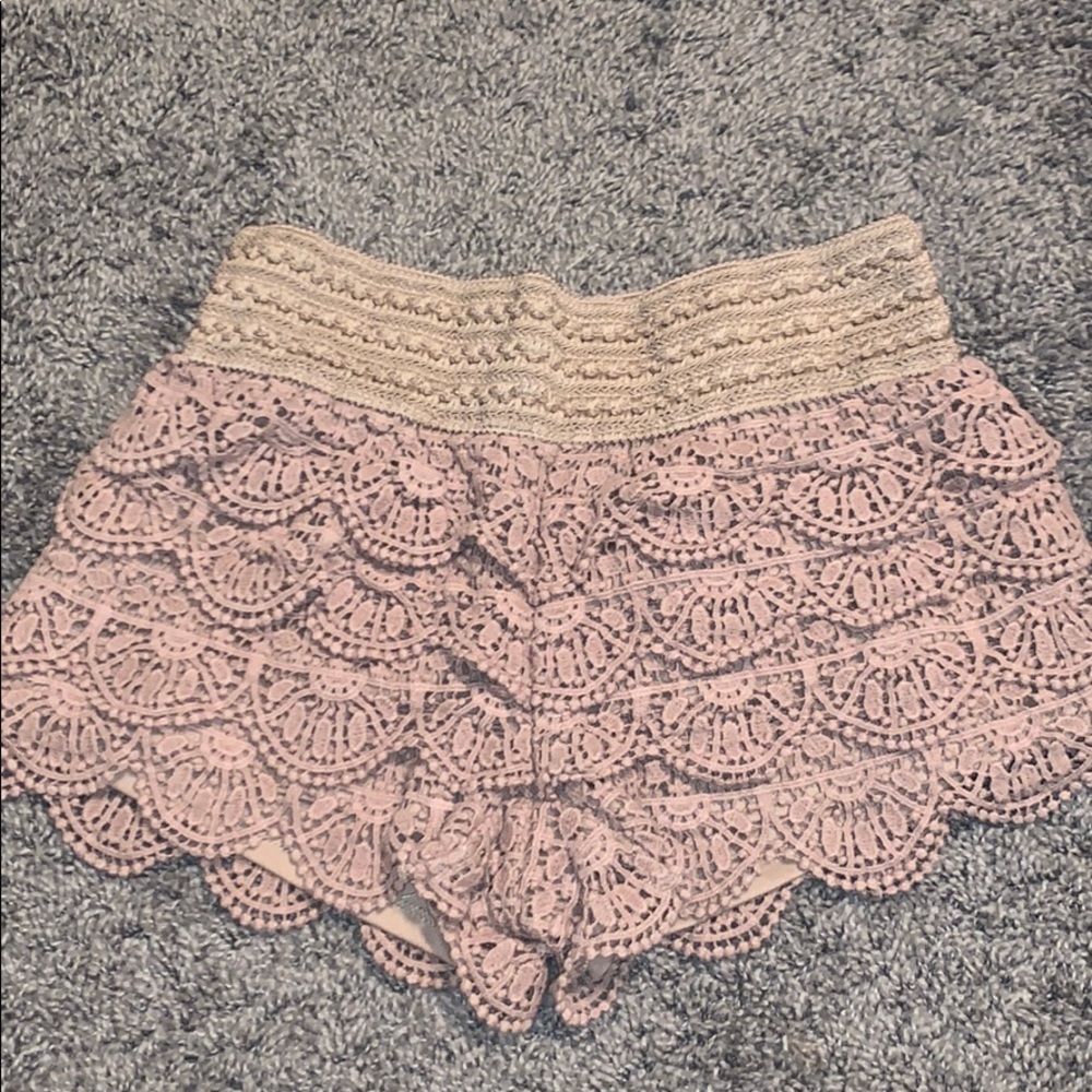 Ruffle Brown Shorts from Rue 21- XS